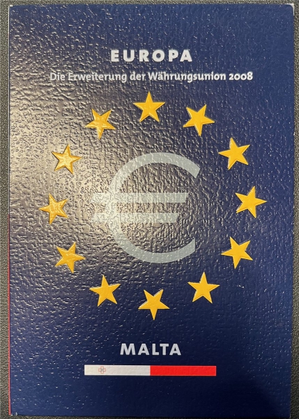 KMS - Malta 2008 - KMS-Satz, "Die ersten Euromünzen", ("ungeöffnet")