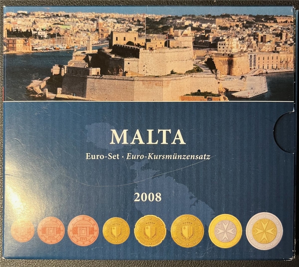 KMS - Malta 2008 - KMS-Satz Malta - im Folder ("limitiert")