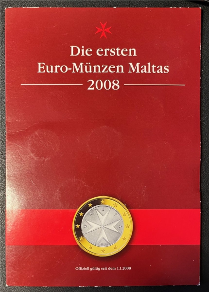 KMS - Malta - "Die ersten Euromünzen Maltas", ("ungeöffnet")