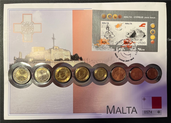 Numisbrief - Malta 2008 - KMS-Satz - limitiert, (ungeöffent)