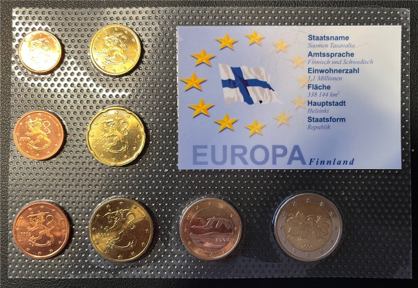 KMS - Finnland 2006 - EURO-Motivsatz - ("auf Folie verschweißt")