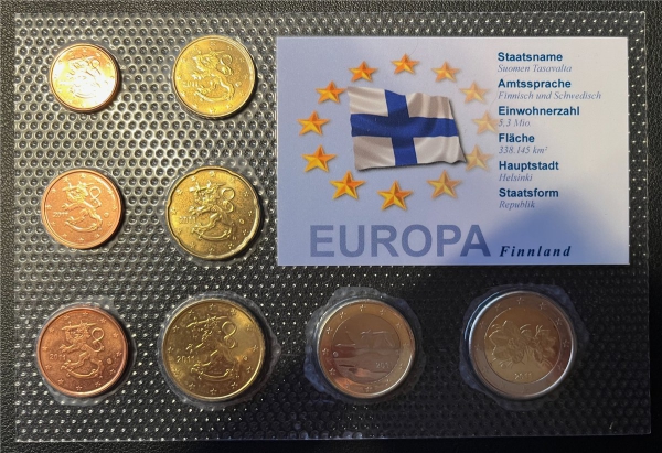 KMS - Finnland 2011 - EURO-Motivsatz - ("auf Folie verschweißt")