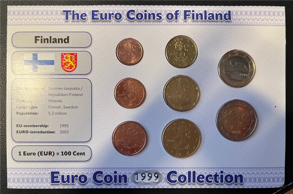 KMS - Finnland 1999 - KMS-Satz, "The Euro Coin of Finnland" (ungeöffnet")