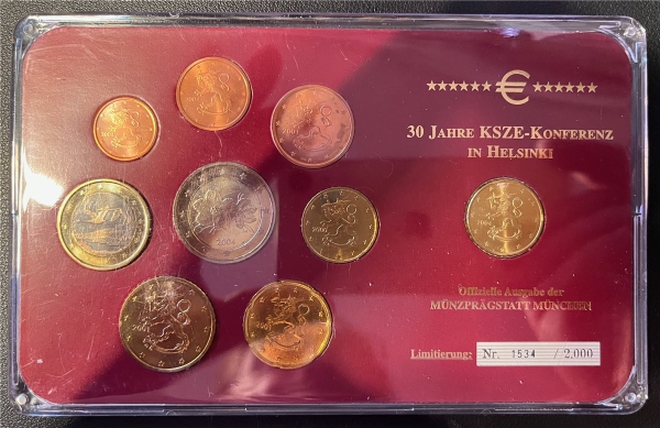 KMS - Finnland - KMS-Satz - im Folder ("limitiert")