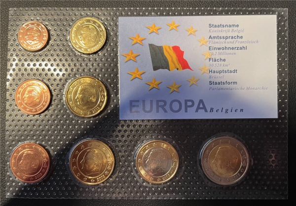 KMS - Belgien 2003 - EURO-Motivsatz - ("auf Folie verschweißt")