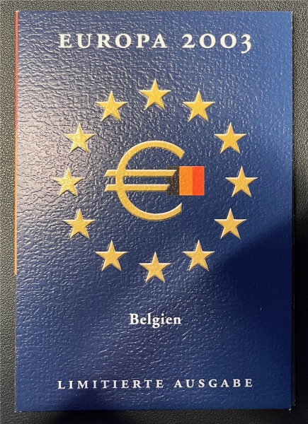 KMS - Belgien - KMS-Satz, "Europa 2003". ("ungeöffnet")