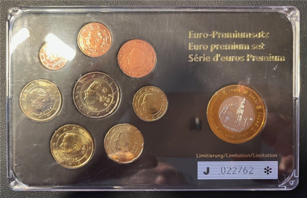 KMS - Belgien- Euro-Premiumsatz (eingeschweißt und org.verpackt)