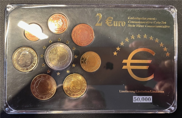 KMS - Belgien- Euro-Premiumsatz mit Gedenkmünze von 2013 (eingeschweißt und org.verpackt)