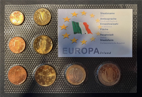 KMS - Irland 2003 - EURO-Motivsatz - ("auf Folie verschweißt")