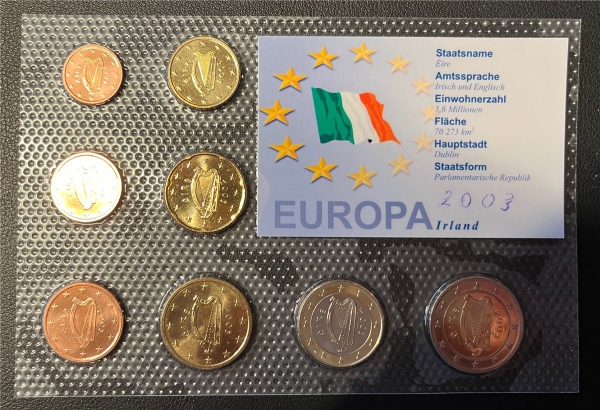 KMS - Irland 2003 - EURO-Motivsatz - ("auf Folie verschweißt") (2)