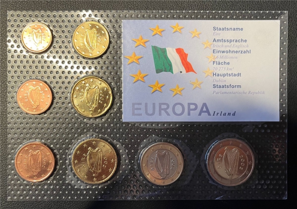 KMS - Irland 2002 - EURO-Motivsatz - ("auf Folie verschweißt")