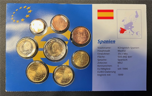KMS - Spanien - EURO-Motivsatz - 0.01-2.00 € im Folder (2)
