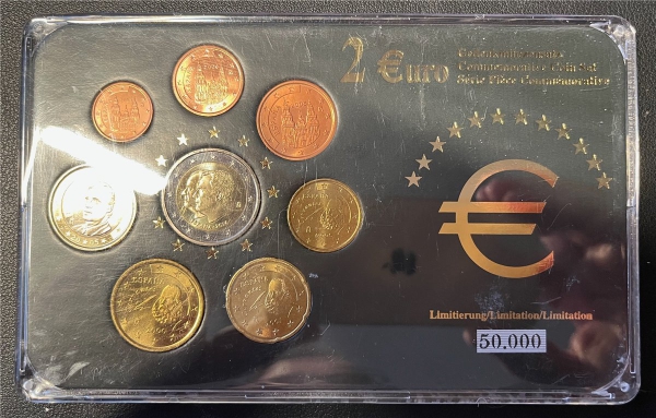 KMS - Spanien - EURO-Prestigesatz in Plastikfolder, limitierte Auflage (org. verpackt) (3)