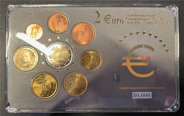 KMS - Spanien - EURO-Prestigesatz in Plastikfolder, limitierte Auflage (org. verpackt) (2)