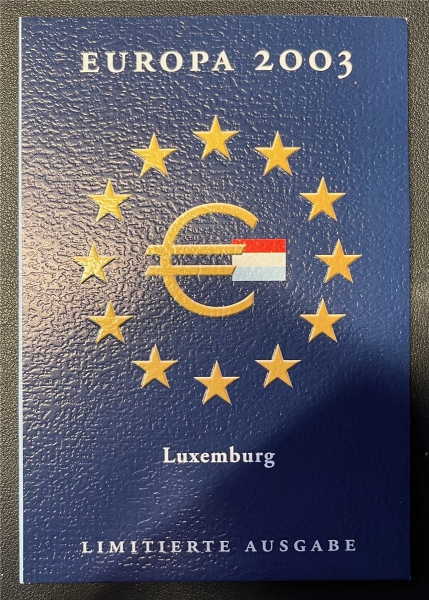 KMS - Luxemburg 2003 - KMS-Satz, "Europa 2003", ("ungeöffnet")