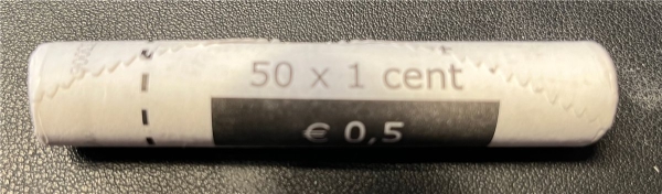 Münzrolle - 50 x 1 Cent Münze Luxemburg- 2006 - "Großherzog Henri I"