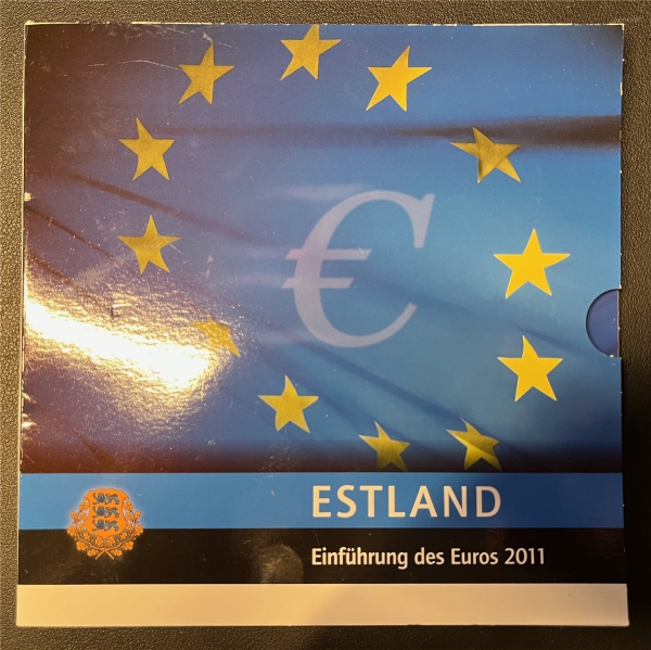 KMS - Estland 2011 - "Einführung des Euro 2011" (org. verpackt, verscheißt)