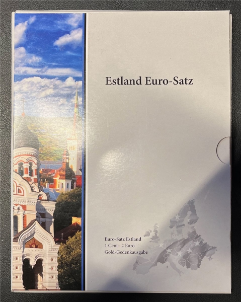 KMS - Estland 2011 - "Estland Euro-Satz" o. Gold-Münze (org. verpackt, verscheißt)