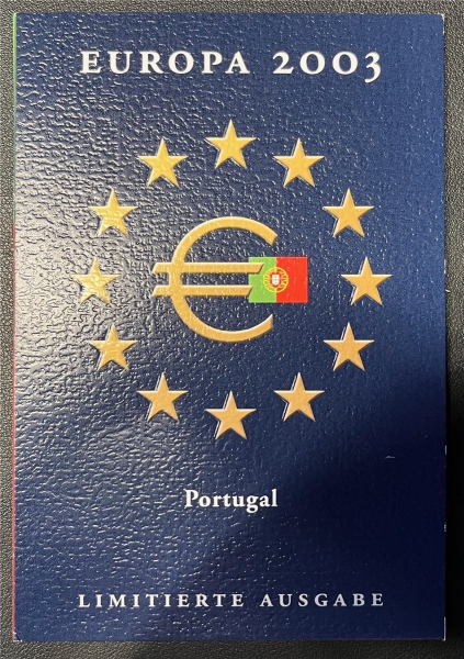 KMS - Portugal 2003 - "Europa 2003" im Folder (Org. verpackt, eingeschweißt)