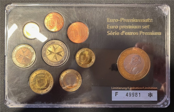 KMS - Malta 2008 - Prestige-Euro-Satz (org. verpackt und verschweißt) (3)