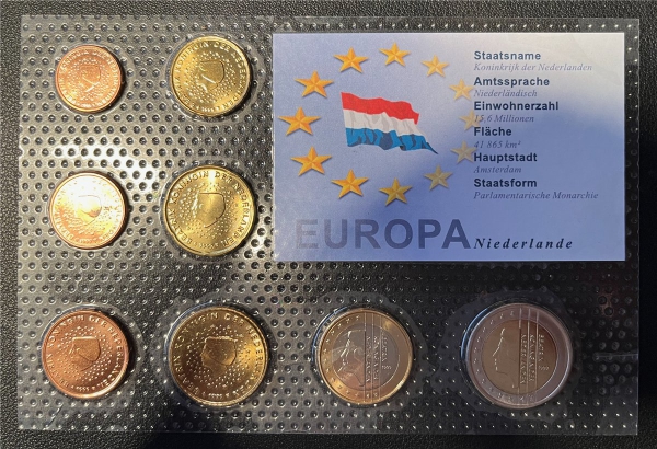 KMS - Niederlande 1999 - EURO-Motivsatz - ("auf Folie verschweißt")