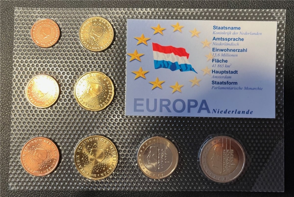 KMS - Niederlande 2005 - EURO-Motivsatz - ("auf Folie verschweißt")