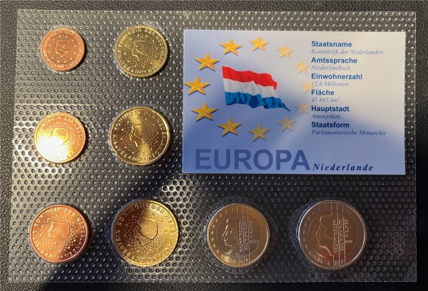 KMS - Niederlande 2007 - EURO-Motivsatz - ("auf Folie verschweißt")