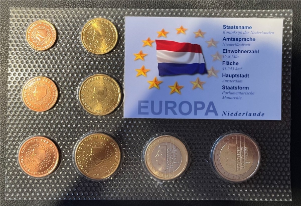 KMS - Niederlande 2012 - EURO-Motivsatz - ("auf Folie verschweißt")