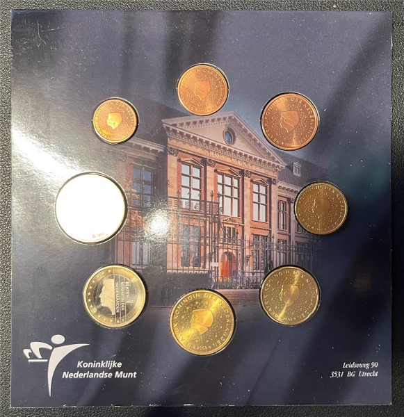 KMS - Niederlande 2003 -  im Folder - EURO - Kursmünzen (org.verpakt / verschweißt)