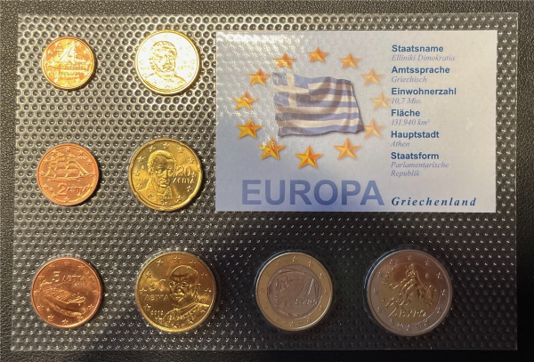 KMS - Griechenland 2010 - EURO-Motivsatz - ("auf Folie verschweißt")