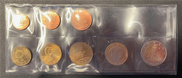 KMS - Griechenland 2002 - im PLastik-Holder - EURO - Kursmünzen (org.verpackt)