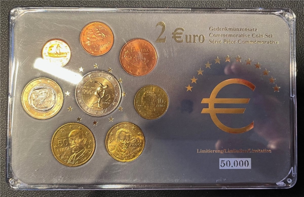 KMS - Griechenland - "Prestige-Euro-Kursmünzen" (org.verpackt, verschweißt)
