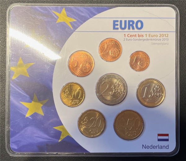 KMS - Niederlande 2012 - KMS-Satz, "Euro-Münzen", ("ungeöffnet")