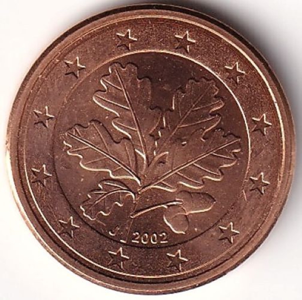 1 Cent Münze Deutschland - 2002 / -J-
