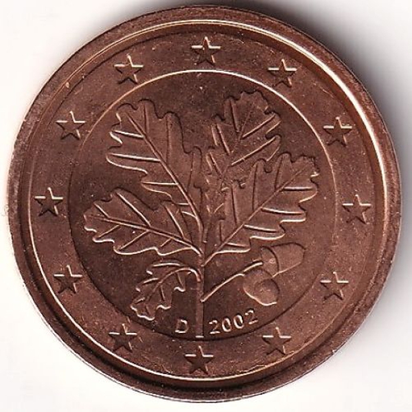 2 Cent Münze Deutschland - 2002 / -D-