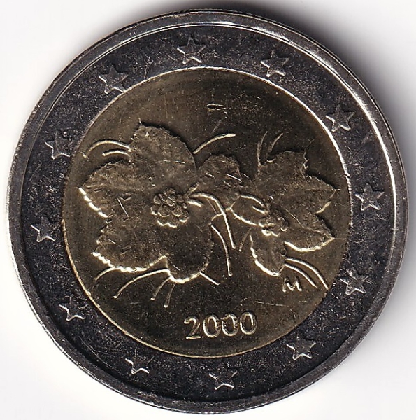 2 Euro Münze Finnland - 2000 - "Moltebeere"
