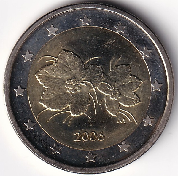 2 Euro Münze Finnland - 2006 - "Moltebeere"