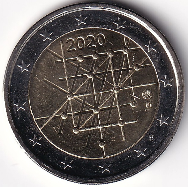 2 Euro Gedenkmünze Finnland - 2020 - "100 Jahre Universität Turku"