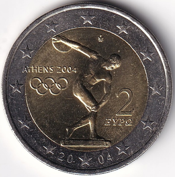 2 Euro Gedenkmünze Grichenland - 2004 - "Olympischen Spiele 2004"