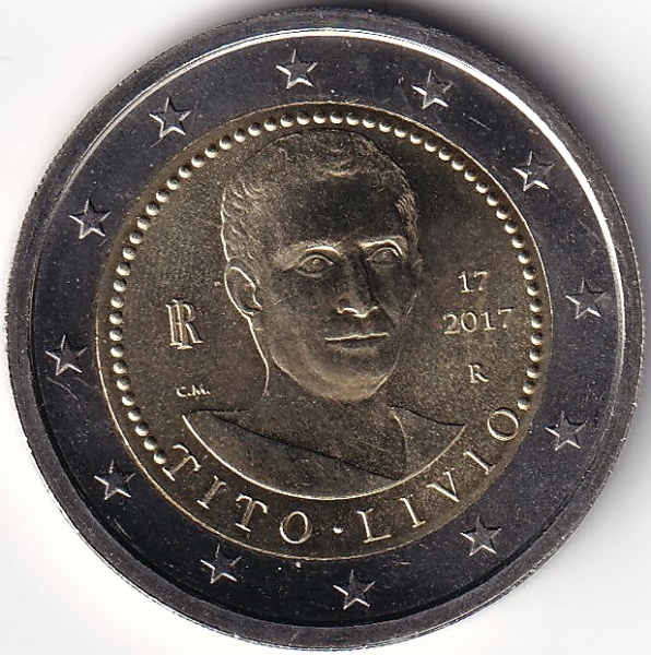 2 Euro Gedenkmünze Italien - 2017 - "2000. Totestag v. Titus Livius"