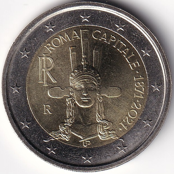 2 Euro Gedenkmünze Italien - 2021 - "Rom - Die Hauptstadt"