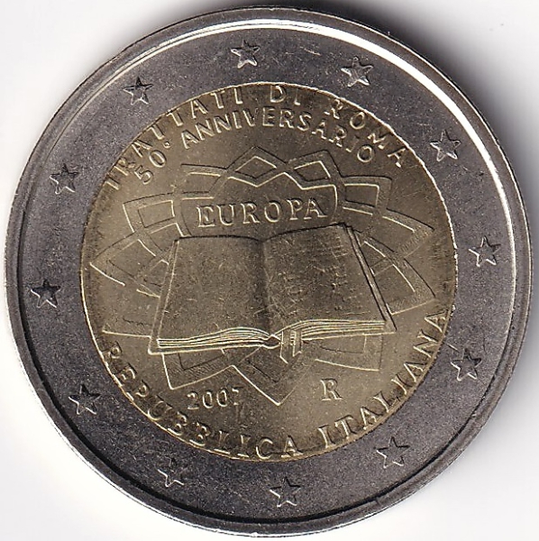 2 Euro Gedenkmünze Italien - 2007 - "50. Jahre Römische Verträge"