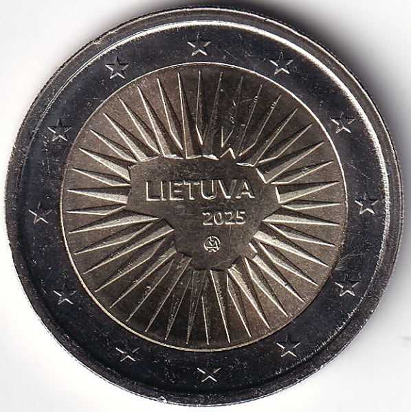 2 Euro Gedenkmünze Litauen - 2025 - "Für die Verteidigung"