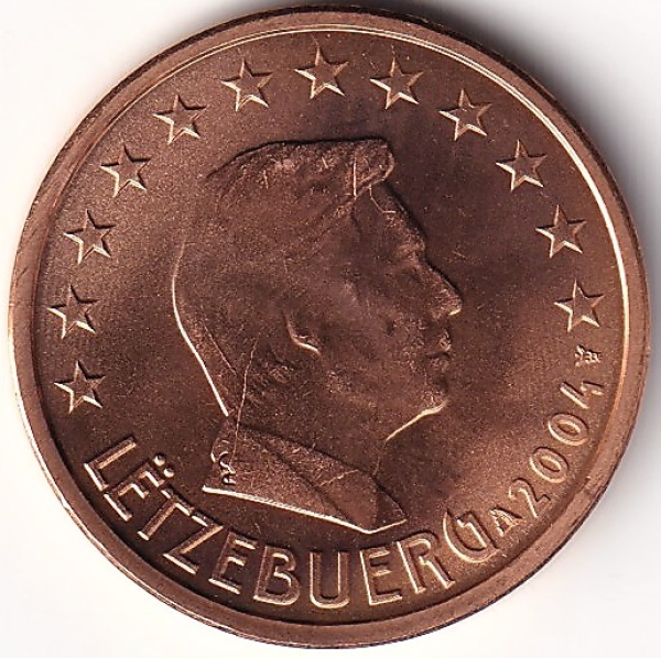 2 Cent Münze Luxemburg - 2004 - "Großherzog Henri I"
