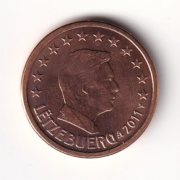 1 Cent Münze Luxemburg - 2011 - "Großherzog Henri I"