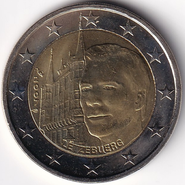 2 Euro Gedenkmünze Luxemburg - 2007 - "Großherzog Henri - Großherzoglicher Palast"