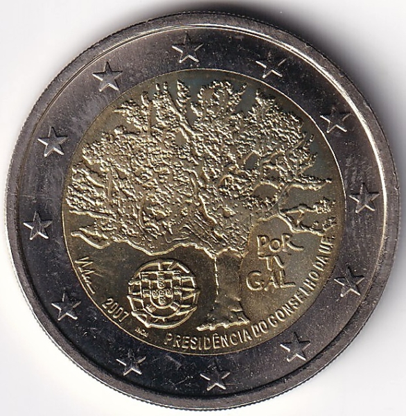 2 Euro Gedenkmünze Potugal - 2007 - "EU Ratspräsidentschaft"