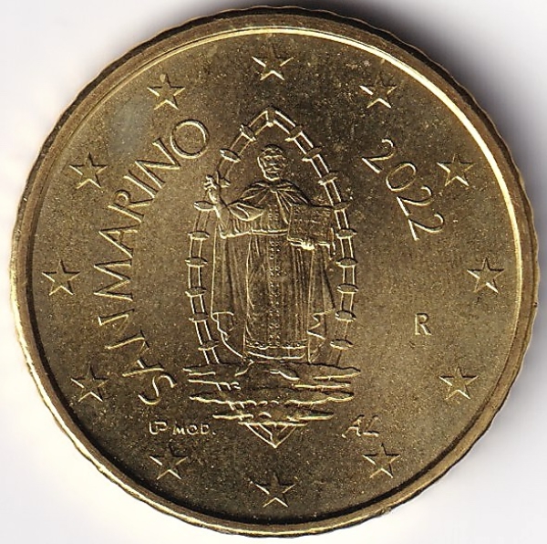 50 Cent Münze San Marino - 2022
