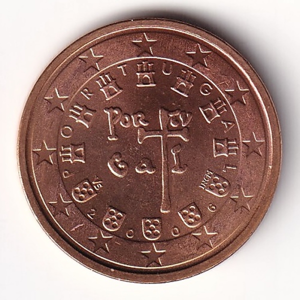 2 Cent Münze Portugal - 2006