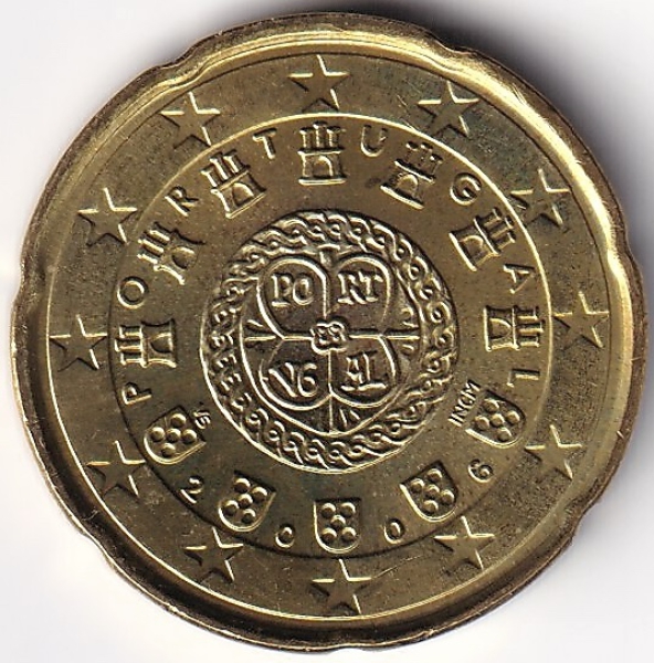20 Cent Münze Portugal - 2006